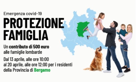Assegnazione di un contributo a fondo perduto di 500 euro per le famiglie con almeno un figlio minore residente con il richiedente, che soddisfino gli altri requisiti previsti per la partecipazione.